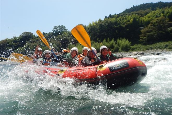 ラフティング　富士川