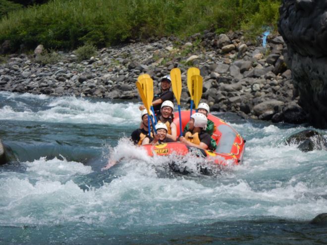 静岡 激流 ラフティング