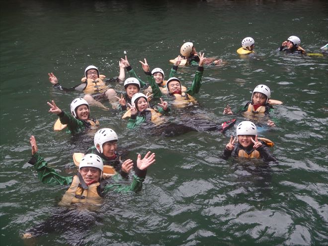 静岡富士川　川泳ぎ