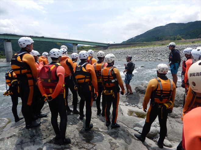 静岡　富士川　救助訓練