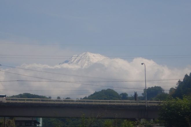 富士山　雪富士